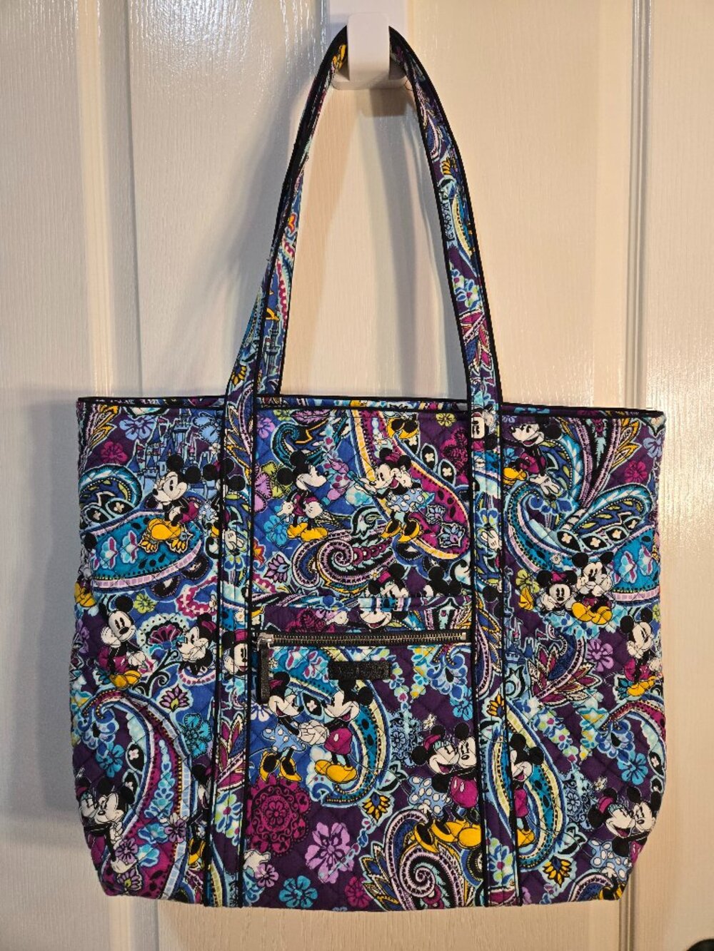 Vera Bradley x Disney Parks Mickey Celebration Paisley Original Tote Bag - EUC